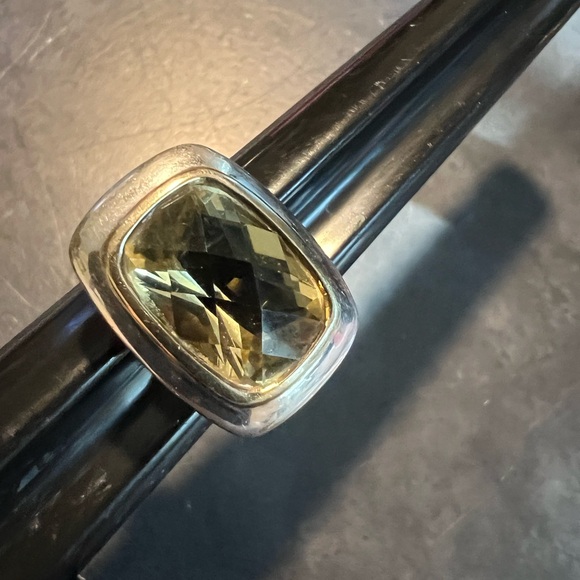 RECTANGLE CITRINE STERLING SILVER SIZE 6. - Picture 8 of 10